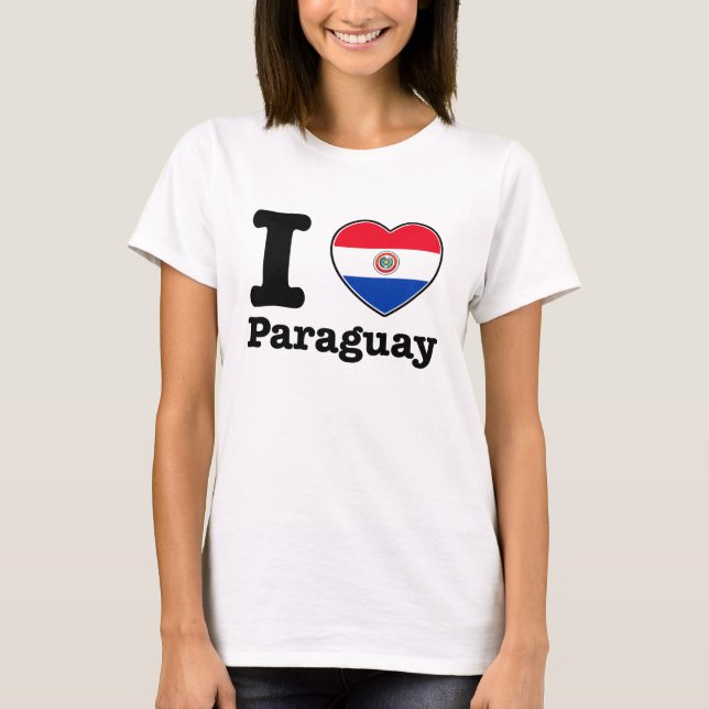 Camiseta Eu amo meu Paraguayan (Frente)