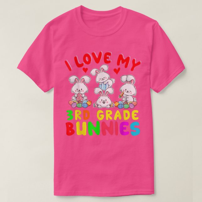 Camiseta Eu Amo Meu Páscoa De Bun Do 3º Ano (Frente do Design)