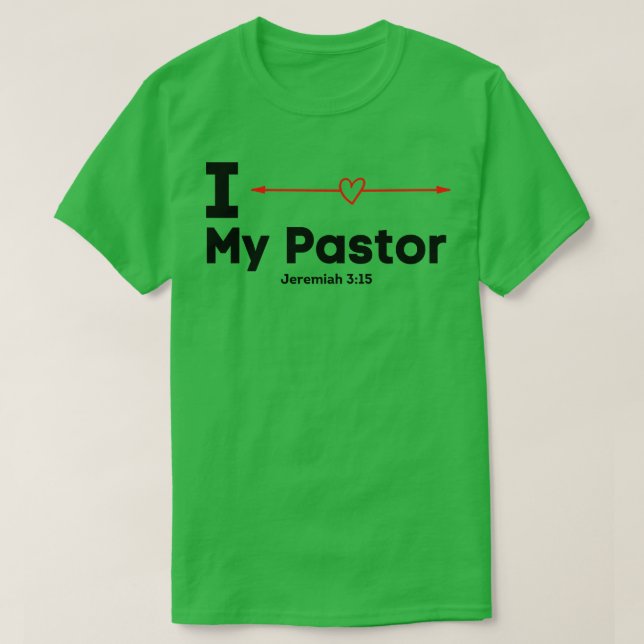 Camiseta Eu Amo Meu Pastor (Frente do Design)