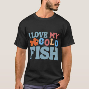Camiseta Eu amo meu peixe dourado