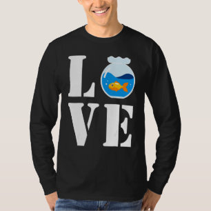 Camiseta Eu Amo Meu Pequeno Peixe Bonito Em Peixe Cheira A