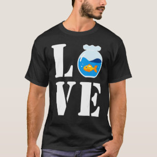 Camiseta Eu Amo Meu Pequeno Peixe Bonito Em Peixe Cheira A