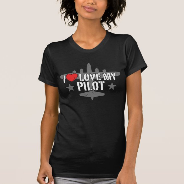 Camiseta Eu Amo Meu Piloto (Frente)