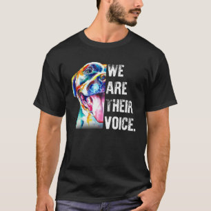 Camiseta Eu Amo Meu Pitbull Nós Somos a Voz Deles Homens Mu