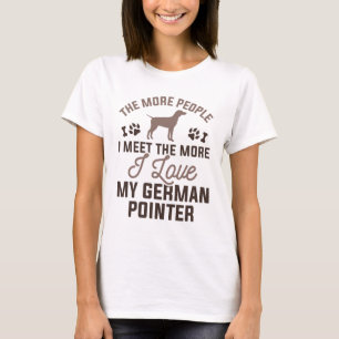 Camiseta Eu Amo Meu Pointer Alemão