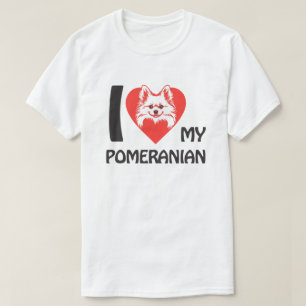 Camiseta Eu Amo Meu Pomeraniano - Bonito Dom De Sobrinho De