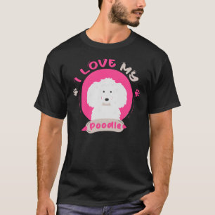Camiseta Eu Amo Meu Poodle Unisex Poodle Dando Poodle Propr