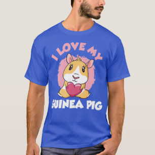 Camiseta Eu Amo Meu Prêmio De Porco Da Guiné