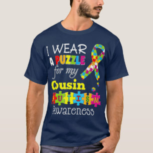 Camiseta Eu Amo Meu Primo Autista Dia da Consciência do Au