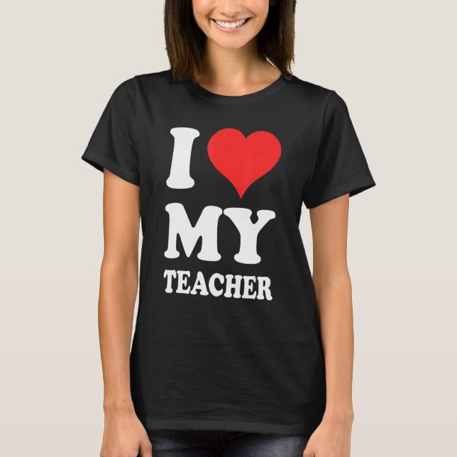 Camiseta Eu Amo Meu Professor (Frente)