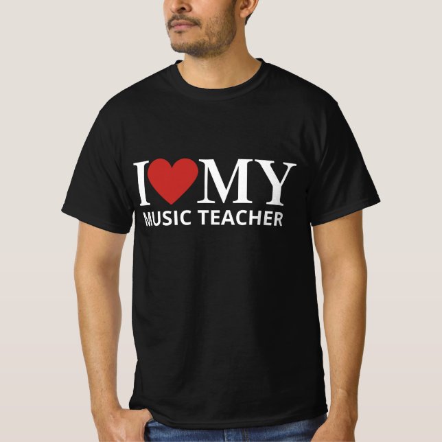 CAMISETA EU AMO MEU PROFESSOR DE MÚSICA (Frente)