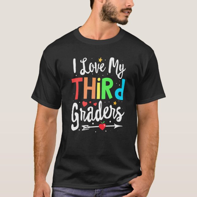 Camiseta Eu Amo Meu Professor De Terceiro Grau De Volta Par (Frente)