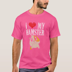 Camiseta Eu Amo Meu Proprietário De Hamster Fofo De Animais