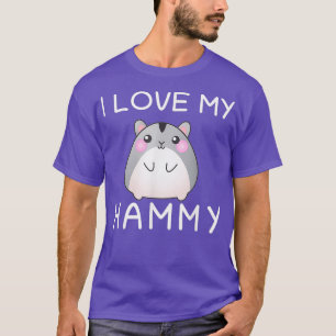 Camiseta Eu Amo Meu Proprietário De Pet De Hamster
