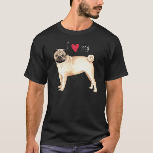 Camiseta Eu amo meu Pug