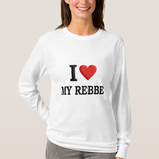 Camiseta Eu amo meu Rebbe (Frente)