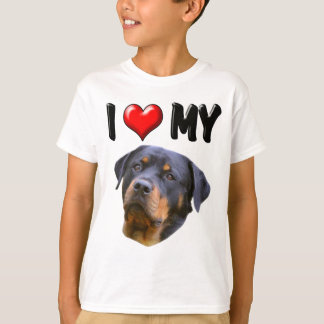 Camiseta Eu amo meu Rottweiler 3