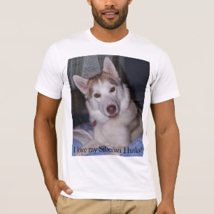 Camiseta Eu amo meu rouco Siberian!