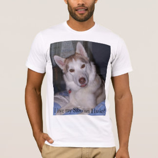 Camiseta Eu amo meu rouco Siberian!