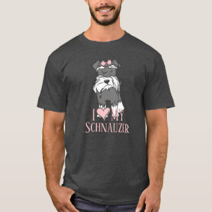 Camiseta Eu Amo Meu Schnauzer