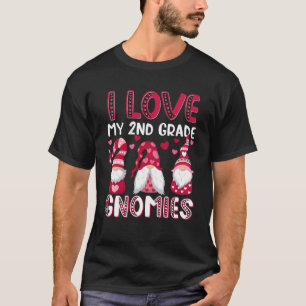 Camiseta Eu Amo Meu segundo Grau Gnomies Namorados Dia Teac