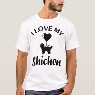 Camiseta Eu Amo Meu Shichon