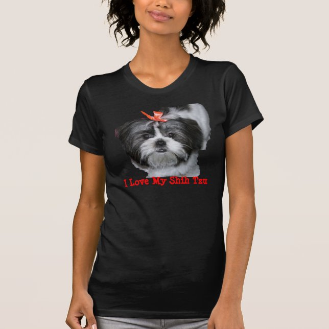 Camiseta Eu amo meu Shih Tzu (Frente)