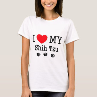 Camiseta Eu amo meu Shih Tzu!