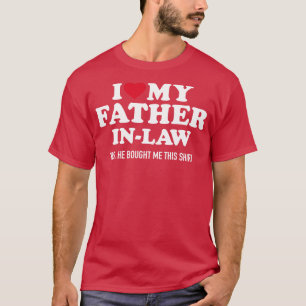 Camiseta Eu amo meu sogro por lei