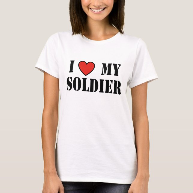 CAMISETA EU AMO MEU SOLDADO (Frente)