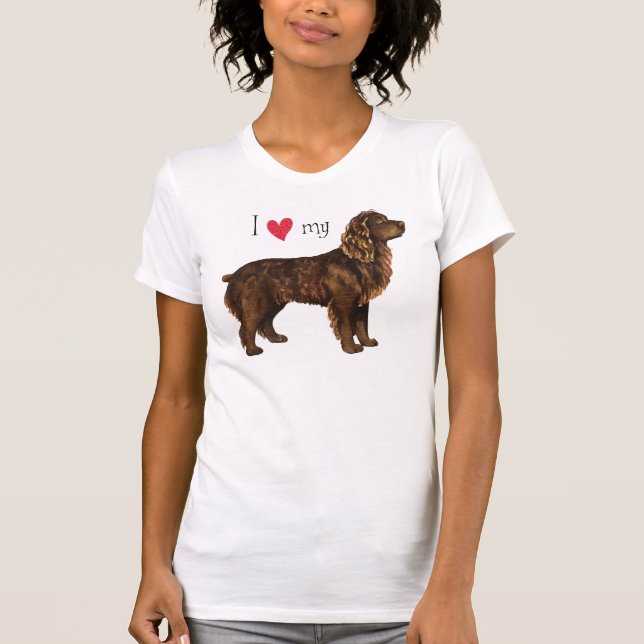 Camiseta Eu amo meu Spaniel de Boykin (Frente)