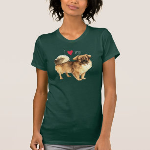 Camiseta Eu amo meu Spaniel tibetano