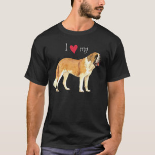 Camiseta Eu amo meu St Bernard