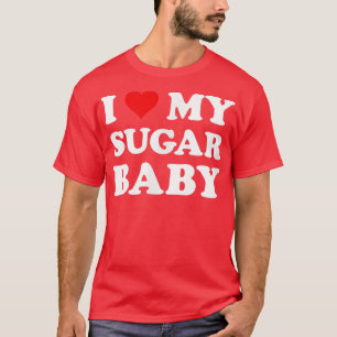 Camiseta Eu Amo Meu Sugar BabyMarido Divertido Pai Noivo