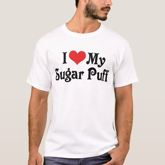 Camiseta Eu Amo Meu Sugar Puff (Frente)