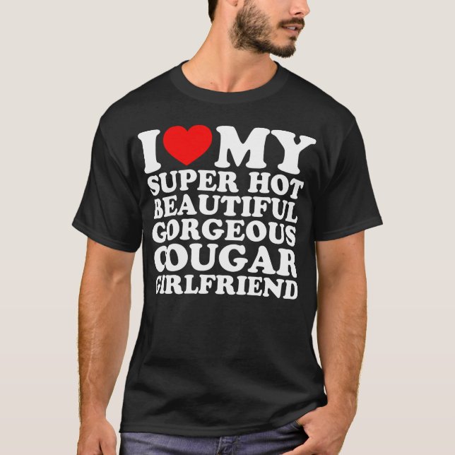 Camiseta Eu Amo Meu Super Bela Bonita GGF De Cougar (Frente)