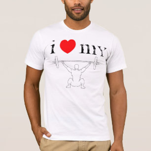 Camiseta Eu amo meu T do ato de agarrar