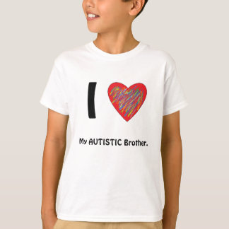 Camiseta Eu amo meu T do irmão