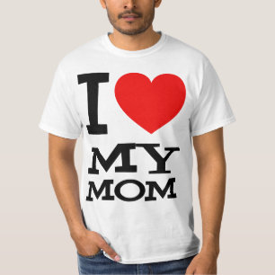 Camiseta Eu amo meu t-shirt da mamã