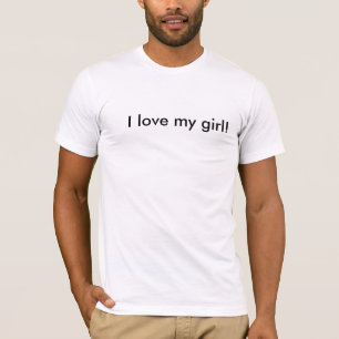 Camiseta Eu amo meu t-shirt da menina