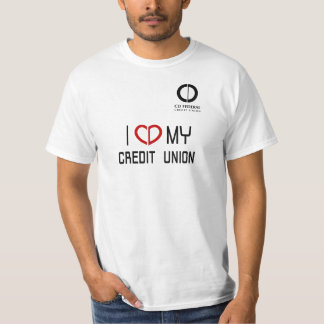 Camiseta Eu amo meu t-shirt de Credit Union