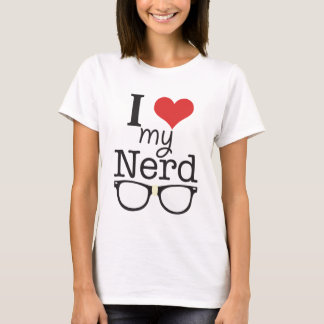Camiseta Eu amo meu t-shirt do nerd