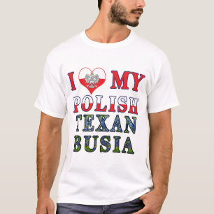 Camiseta Eu Amo Meu Texan Polonês Busia