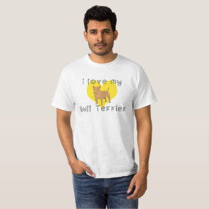 Camiseta eu amo meu touro terrier