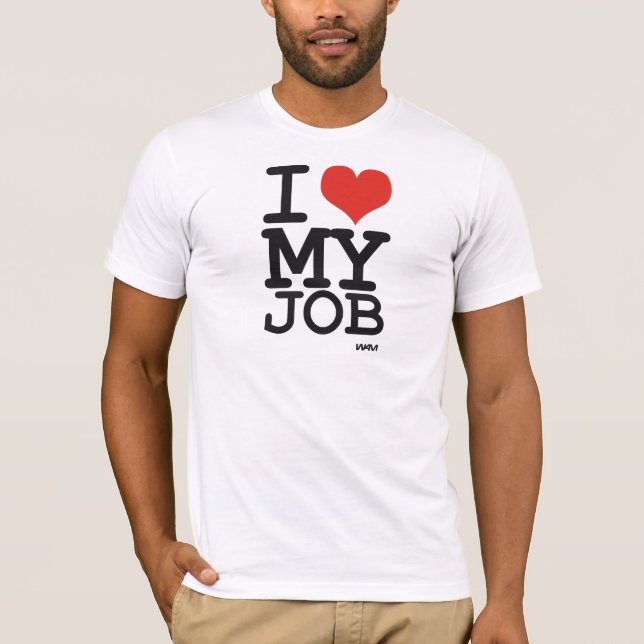 Camiseta eu amo meu trabalho (Frente)