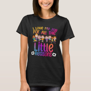 Camiseta Eu Amo Meu Trabalho Por Todas As Pequenas Razões E