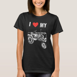 Camiseta Eu Amo Meu Trator Eu Amo Meu Trator Fazendeiro