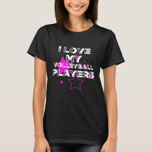 Camiseta Eu Amo Meu Treinador De Jogadores De Voleibol