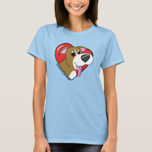 Camiseta Eu amo meu TShirt do pitbull (os desenhos