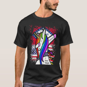 Camiseta Eu Amo Meu Unicórnio Dançando De Arkansas Projeto
